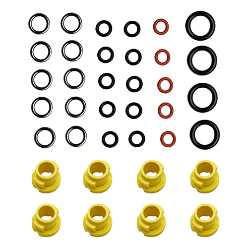 Fenteer ケルヒャーランスホースノズル高圧用高圧洗浄機用Oリングシール, 37個セット