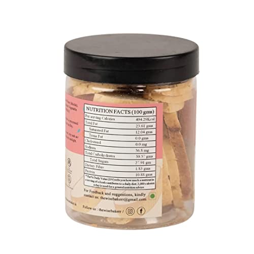 Image of The Wise Combo of Baker Sea Salt Chocolate Chip Cookies 200 GM with Italian Almond Cookies 150 GM