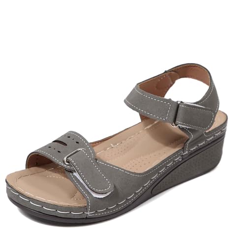 Sandales détentes femme WWricotta compensées nu-pieds bout ouvert été
