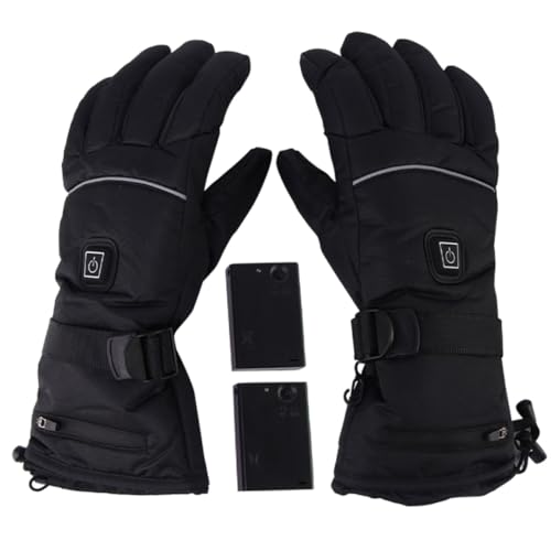 Gants chauffants pour ski d'hiver rechargeables avec chauffe-doigts électriques