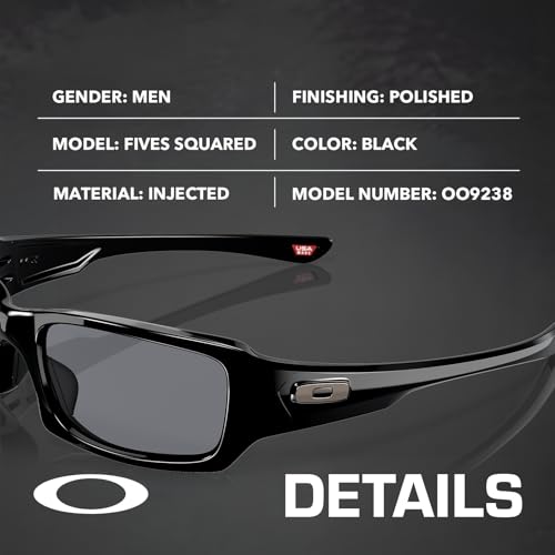 Oakley OO9238 FIVES SQUARED - Polarized/Non-Polarized- Rectangle Sunglasses with Official Eyewear Kit Bundle2