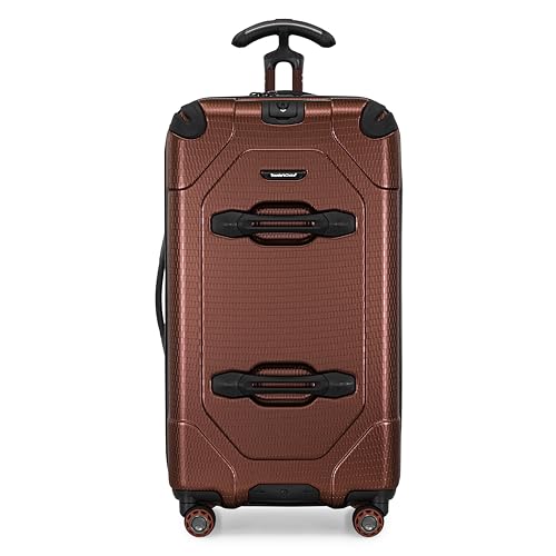 Image of Traveler's Choice Maxporter II Polycarbonate Hardside Trunk with Spinner Wheels, Red, 28-Inch Medium Trunk
