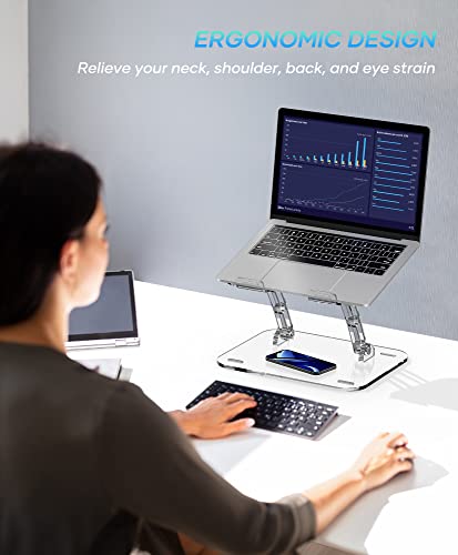 Acrylic-Laptop-Stand-for-Desk-Clear-Laptop-Riser-Adjustable-Height-Lpoake-White-Computer-Stand-for-Laptop-Compatible-with-10-to-156-Inches-LaptopsTransparent