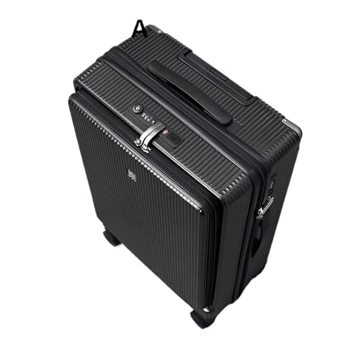Carry On Luggage Multi-Function Suitcase USB Charging Boarding Box Aluminum Frame Trolley Case 20" 24" 26 Inch Front Opening Suitcase Luggage(Aluminum Frame 6,24Inches 600mm)2
