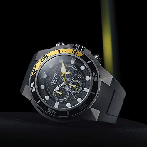 Relógio Orient Seatech Solar Titânio Cronógrafo Analógico Masculino Diver's MBTTC014 P1GX