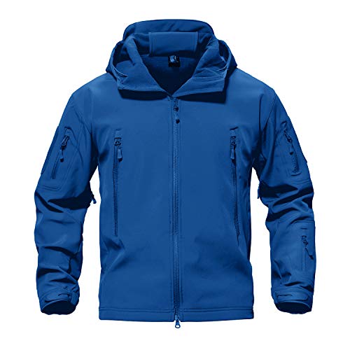 TACVASEN Men's Tactical Fleece SoftShell Jacket Waterproof Winter Coat
