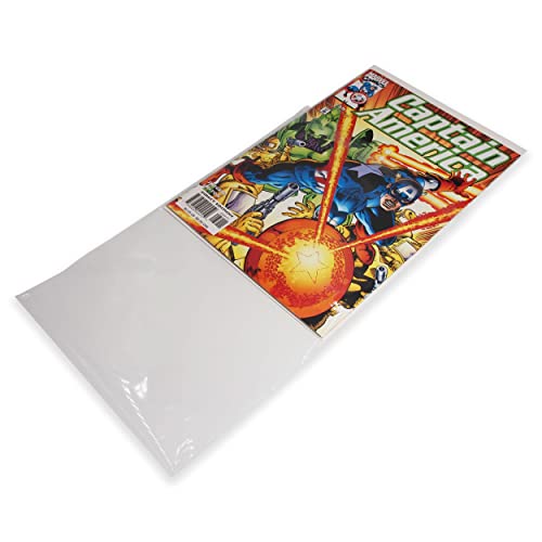 N'icePackaging 100 Qty Protective Comic Book Sleeves Super Clear OPP Plastic Bags - 6 15/16inch x 10 1/4inch - for All Current Modern-Age Comics / Photos / Lithographs / Certificates (NP-EN678x100)
