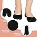 Jxiwfvl 3 Pairs Flip Flop Tabi Socks for Women, Black No Show Split Toe Low Cut Socks, Cotton Non Slip Ankle Sock for Sandals