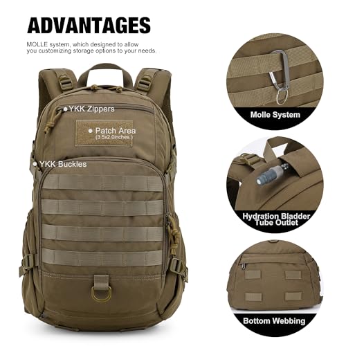 Mardingtop 25L Militär Rucksack für Outdoor Aktivitäten