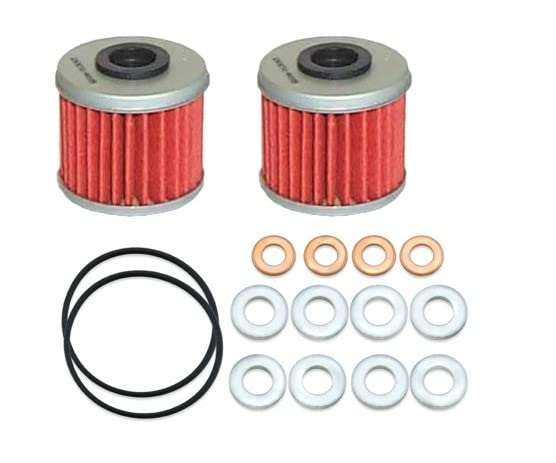Image of Oil Change Kit - 2 Oil Filters, O-Ring and Sealing Washers 2004-2020 CRF250R, CRF250X