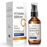 Vitamin C Serum for Face 2oz 31% Vitamin C Facial Moisturizer Anti Aging Reduces Age Spots and Sun Damage Natural Brightening Serum with Hyaluronic Acid and Astaxanthin