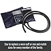 MABIS Sphygmomanometer Blood Pressure Replacement Cuff and Two-Tube Bladder, Large Adult, Blue