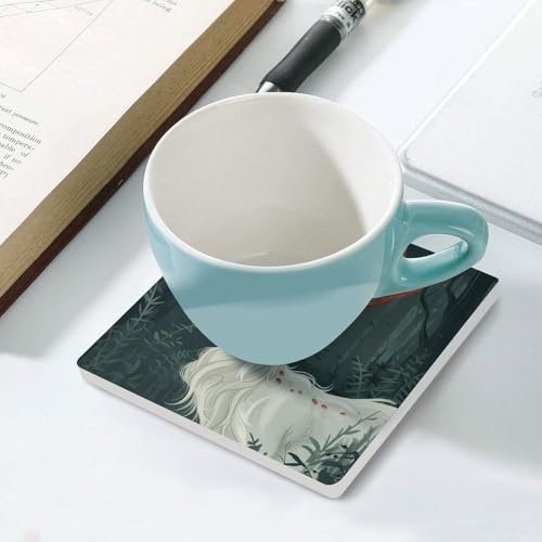 Dessous de verre absorbants pour éviter les traces d'eau et protéger la table basse - 6