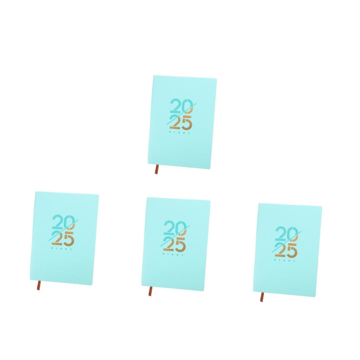 Housoutil 4 Piezas Planificador Diario Estudiantes y Profesionales Cuaderno de Notas Portátil con Calendario Mensual y Semanal Agenda y Ligera para Organización y Gestión