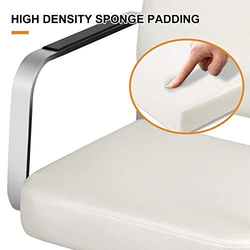 Artist Hand Barber Chairs,All Purpose White Classic Salon Chairs With Dust Cover, Heavy Duty Hydraulic Pump, 360° Rolling Swivel Spa Beauty Equipment For Hair Stylist Women Man, Max Load 330 Lbs #TOP2