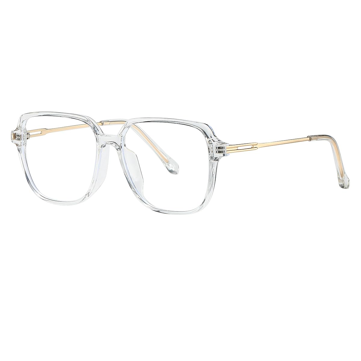 NIDOVIX Square TR90 Blue Light Blocking Glasses for Women Men Trendy Light Weight Non-prescription Computer Eyeglasses