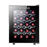 JKJZSALJ Mobiletto Elettrico per Vini Rossi A 5 Ripiani, capacità 20 Bottiglie, Temperatura Costante 12-18 Gradi Celsius, Mini Frigorifero per Vini Domestico con Funzione Ghiaccio.