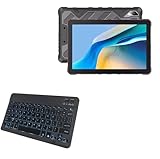 BoxWave Keyboard Compatible with Cubot Tab Kingkong 2 - SlimKeys Bluetooth Keyboard - with Backlight, Portable Slim LED 7 Colors - Jet Black