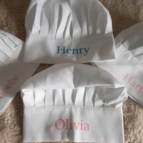 Personalised Chef Hat, Boy Chef Hat, Girls Chef Hat, Kitchen Cooking Baking Washable hat - Image 6
