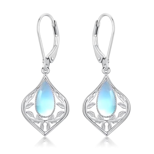 HPQQ �e�B�A�h���b�v�C�������O 925�X�^�[�����O�V���o�[ �t�B���O���[ �{�w�~�A�� �_���O�� �h���b�v �C�������O �t�@�C���W���G���[ �a���� �N���X�}�X �M�t�g �����p, 2XL, �X�^�[�����O�V���o�[, ���[���X�g�[��