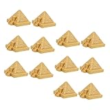 Objet de collection : idéal pour , cette pyramide miniature est une pièce unique qui met en valeur votre intérêt pour cultures anciennes, figurine pyramide de jardin, mini statue d'aménagement paysager