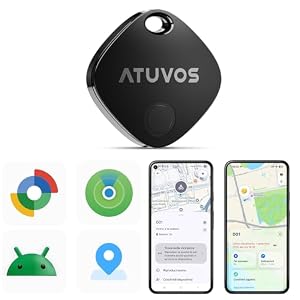 ATUVOS Air Tag Pro Smart Tag Tracker per Android & iOS, Dual...