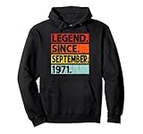 Photo Gallery legend since september 1971 birthday 1971 men women vintage felpa con cappuccio Photo Gallery legend since september 1971 birthday 1971 men women vintage felpa con cappuccio