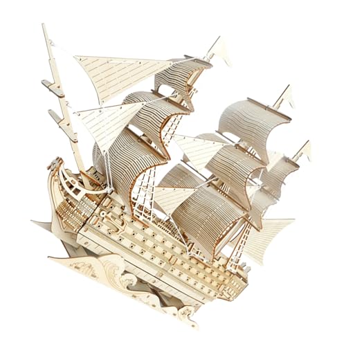 Maquette bateau à assembler bois puzzle 3D adulte facile