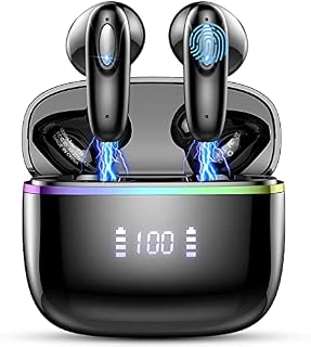 Wireless Earbuds, Bluetooth 5.3 Wireless Headphones in Ear with 40Hrs HiFi Stereo, 13mm Drivers Wireless Earphones, 4 ENC Mics, Clear Call, Touch Control, USB-C, IP7 Waterproof Sport Bluetooth Earbuds