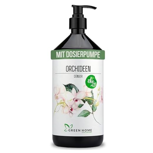 GREEN HOME LOVE NATURE®️ 1L Orchideendünger mit hohem Nährstoffgehalt - nachhaltiger Orchideen Dünger einfach zu dosieren - Made in Germany