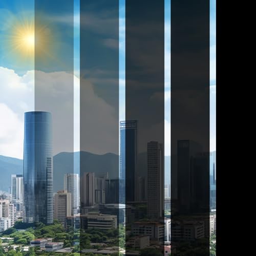 Window Film Transparent Heat Control UV Blocking, 70% VLT Window Tint for Shopfront Glass with Installation Tools, PET Material, Ideal for Stores, Glass Doors and Display Windows, 17.5Inch×78.7Inch