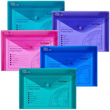 Snopake Polyfile Classic A3 Clear (Pack Of 5) 11174 - Collins Jersey