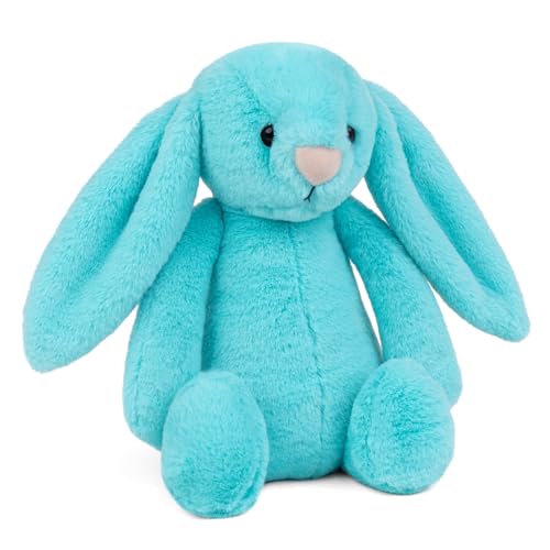 Image of Mirada Cute Turquoise Bunny Soft Toy for Girls /Kids | Huggable Rabbit with Long Ears | Soft Stuffed Plush Animal |- 23cm