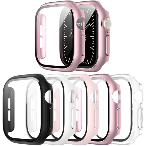 Haojavo 5 Pack Case for Apple Watch Series 12 42mm with Screen Protector by Haojavo - Used condition - US$6.74