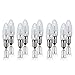 Produktbild hellum Ersatz-Kerzen für Schwibbogen, 10 Stück 34V 3W Riffelkerze für Weihnachtsbaum Kerzen Lichterketten innen mit 7 Brennstellen, Birnen für Lichterbogen E10/ 34V/ 3W/ 22 Lumen 950083