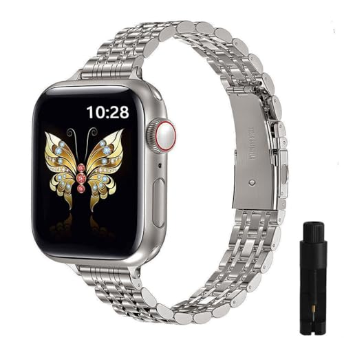 Bracelet iWatch 44mm femme argent vintage pour sublimer vos tenues