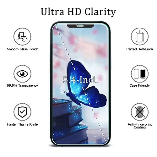 Image of MAYtobe [2 Pack Tempered Glass Screen Protector For iPhone 12 Mini 5.4-inch, Anti Scratch, Bubble Free, Easy to Install