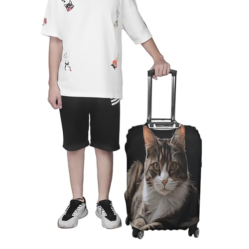 Housse pour valise élastique résistante polyester blanc taille M
