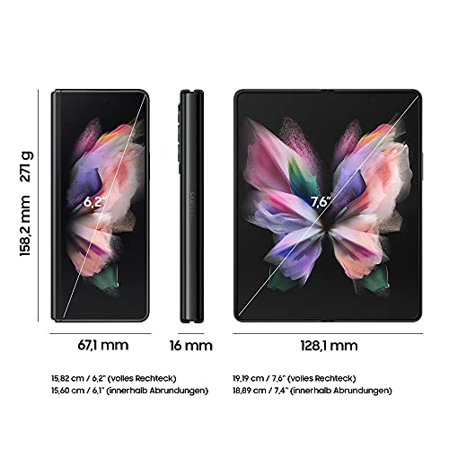 SAMSUNG Galaxy Z Fold3 - Svart Fällbar Mobiltelefon