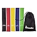 Bandas Elásticas Fitness/Bandas de Resistencia, Set de 5 Cintas Elásticas Fitness y Musculación de Látex Natural Agradable a la Piel con Bolsa Almacenamiento (Pack de 5)