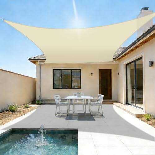 SunnyRoyal Voile d'ombre 24'x24' rectangle UV