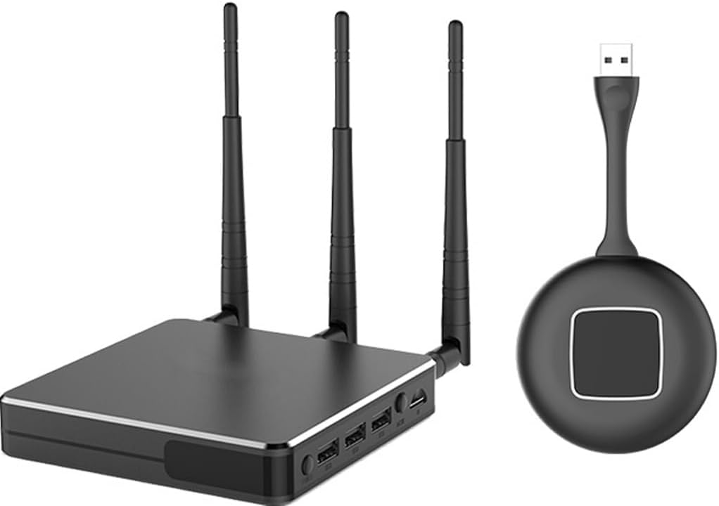 Eiki EIKIShare Wireless Video Gateway, Up-to 4K @ 30Hz Resolution, Dual Band 2.4/5Ghz Wi-Fi, 4 Max Simultaneous Screens, Dynamic Passwords Restrict Access, 165ft (50m) Transmission Distance