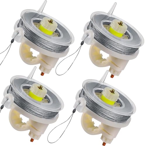 Kevlar Trip Wire with Reusable Reel (4-Pack) -...
