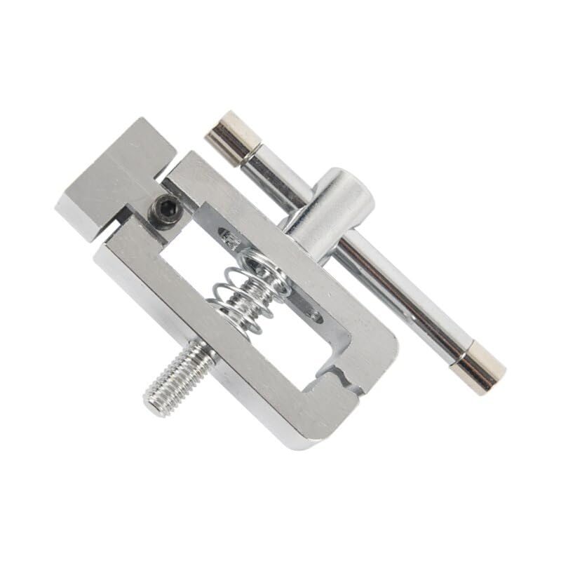 500N Pull Clamp, F-Clamp Adjustable Grip Holds Wire Rod Textile Specimens, Tensile Testing Clamp Fits 1000N Push-Pull Force Gauges, Durable Iron Clamp for Physics and Materials Labs