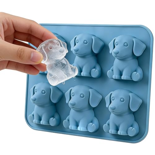 Molde de cubitos de hielo 3D silicona animal miniatura 6