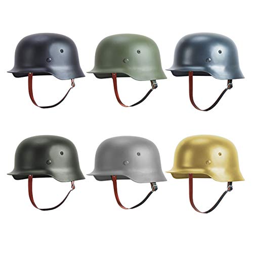 WW2 Duitse M35 Stalen Helm - Replika Met Leren Voering - Olijfgroen