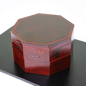 Amazon｜二段重箱 八角 根来塗り 2段 8角 木製 漆器 漆塗り