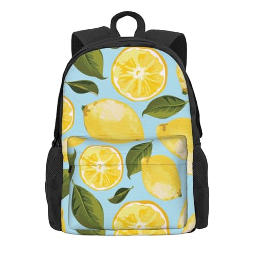 Sac à dos universitaire jaune citron The ArtsSchool avec compartiment PC - 2
