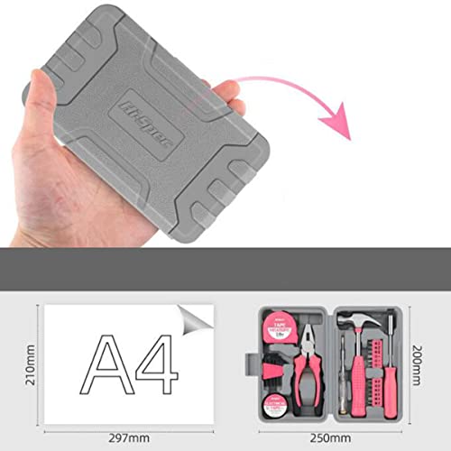 Kit de herramientas básicas para el hogar con 24 piezas miniatura 6