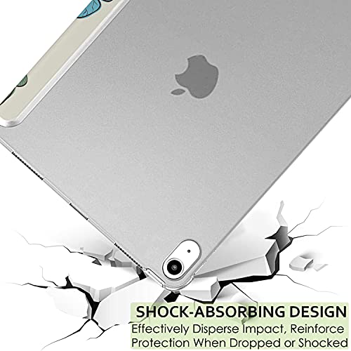 Image of DuraSafe Cases for iPad mini 6 Gen 2021 8.3 Inch [ Mini 6th Gen ] A2567 A2568 A2569 MK7M3HN /A MLWL3HN /A MK7R3HN /A MK7P3HN /A Printed iPad Cover with Translucent Frosted Hard Back - Watercolor Flowers
